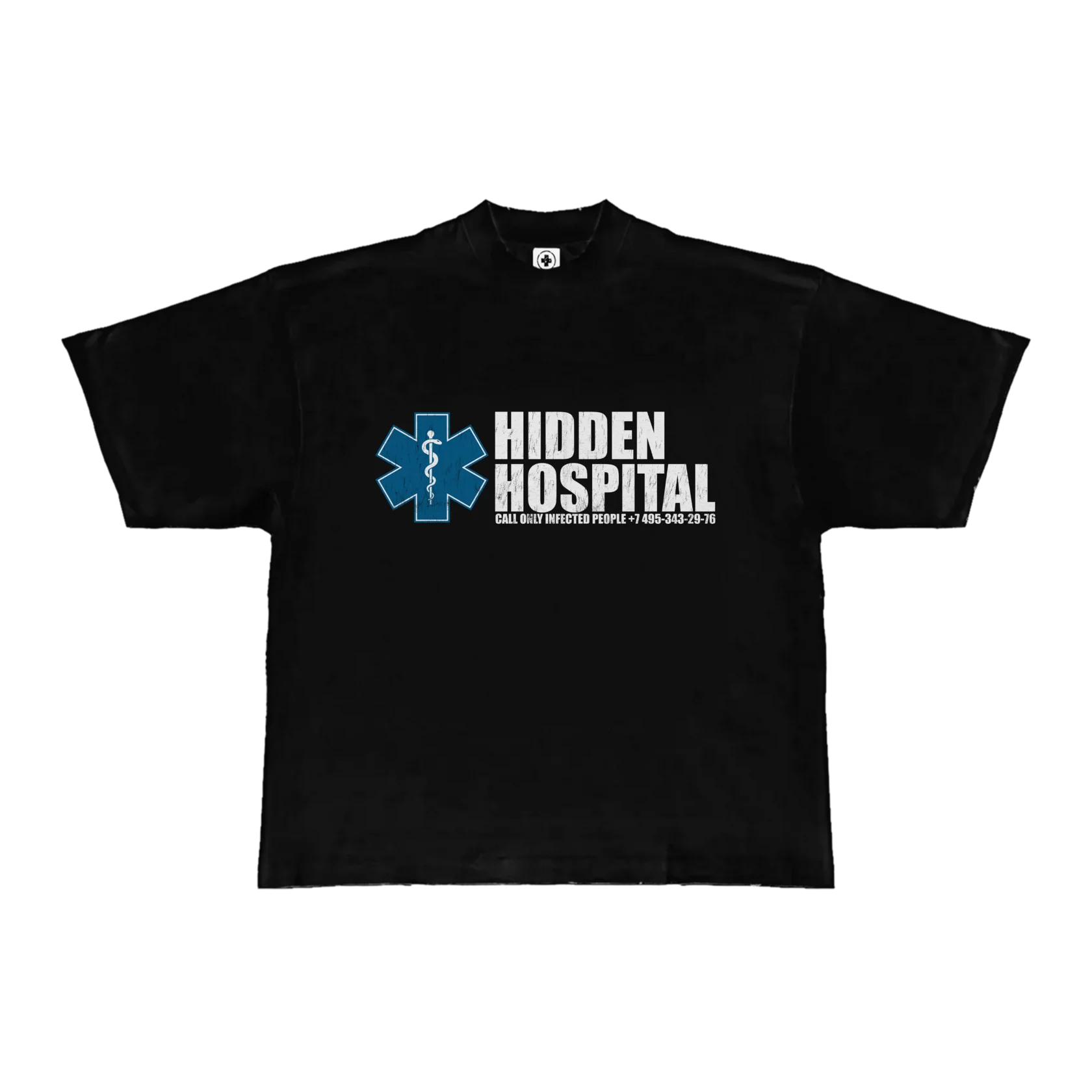 HIDDEN HOSPITAL T-SHIRT BLACK — фото 1