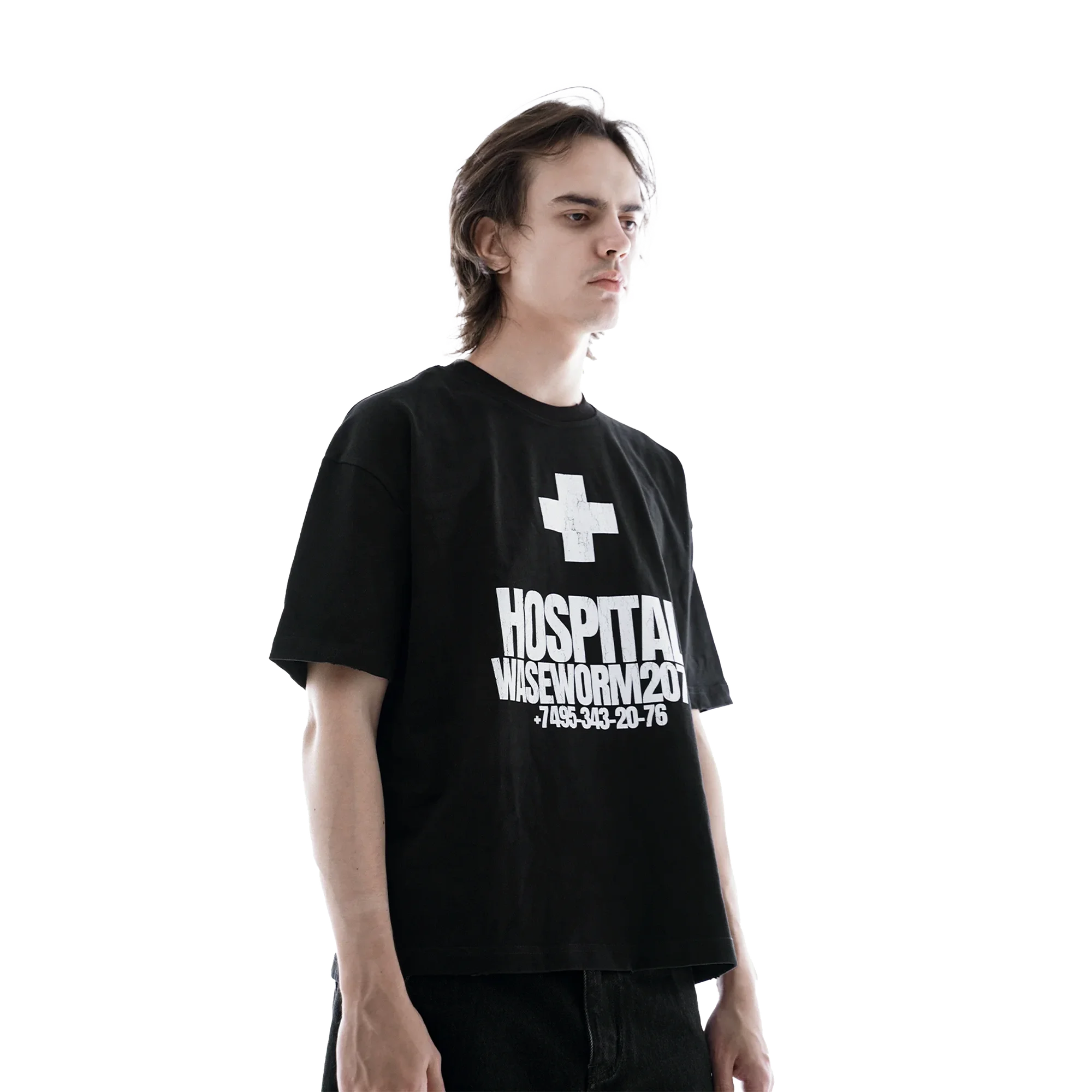 HOSPITAL T-SHIRT BLACK — фото 4