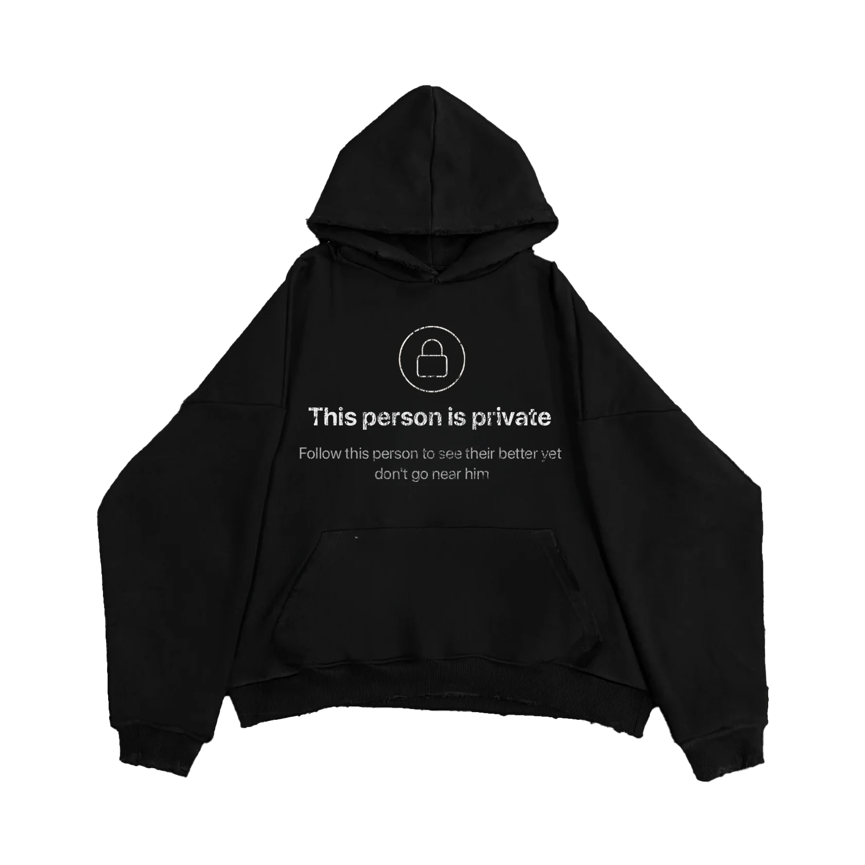 PRIVATE HOODIE BLACK — фото 1