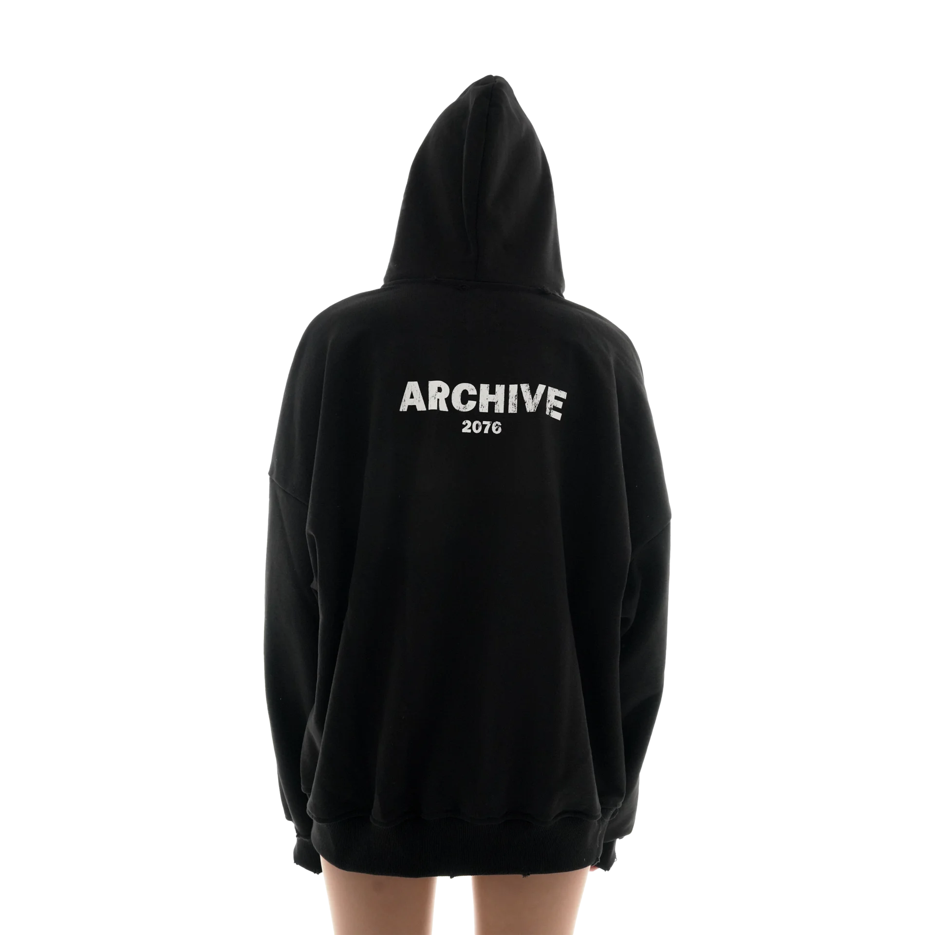 ARCHIVE ZIP-HOODIE BLACK — фото 4
