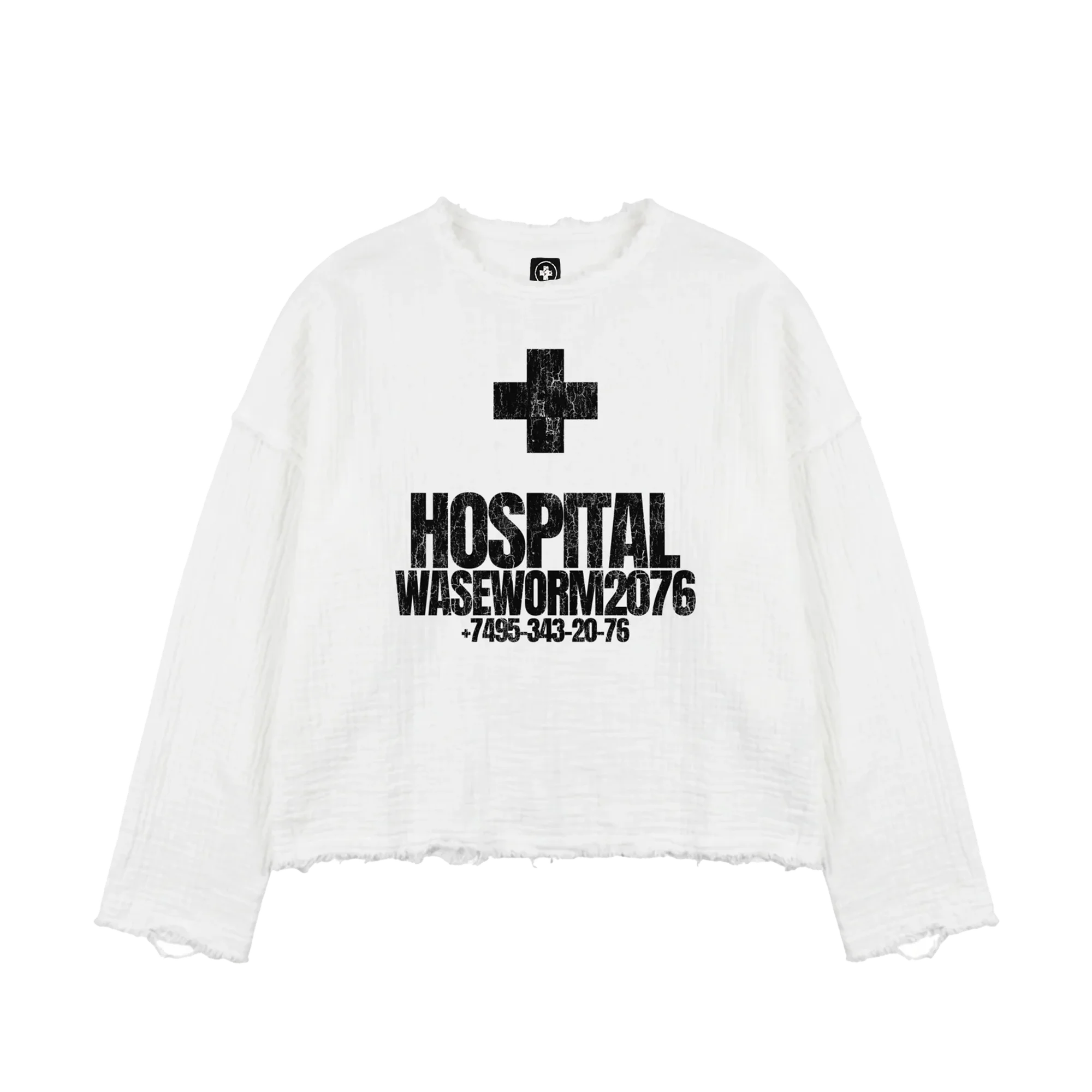 HOSPITAL LONGSLEEVE WHITE — фото 1
