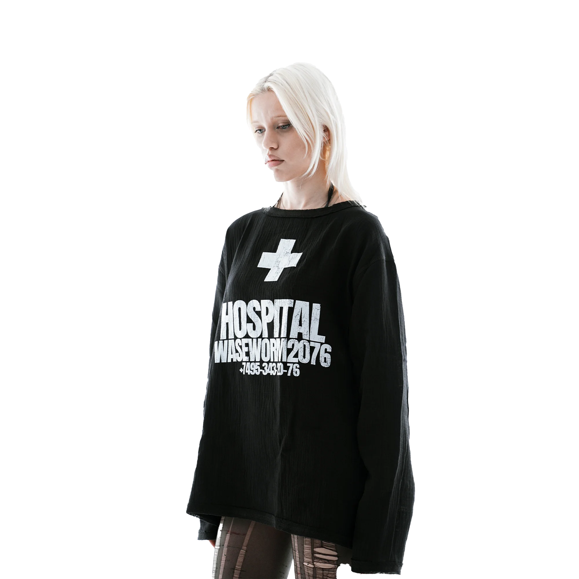 HOSPITAL LONGSLEEVE BLACK — фото 3