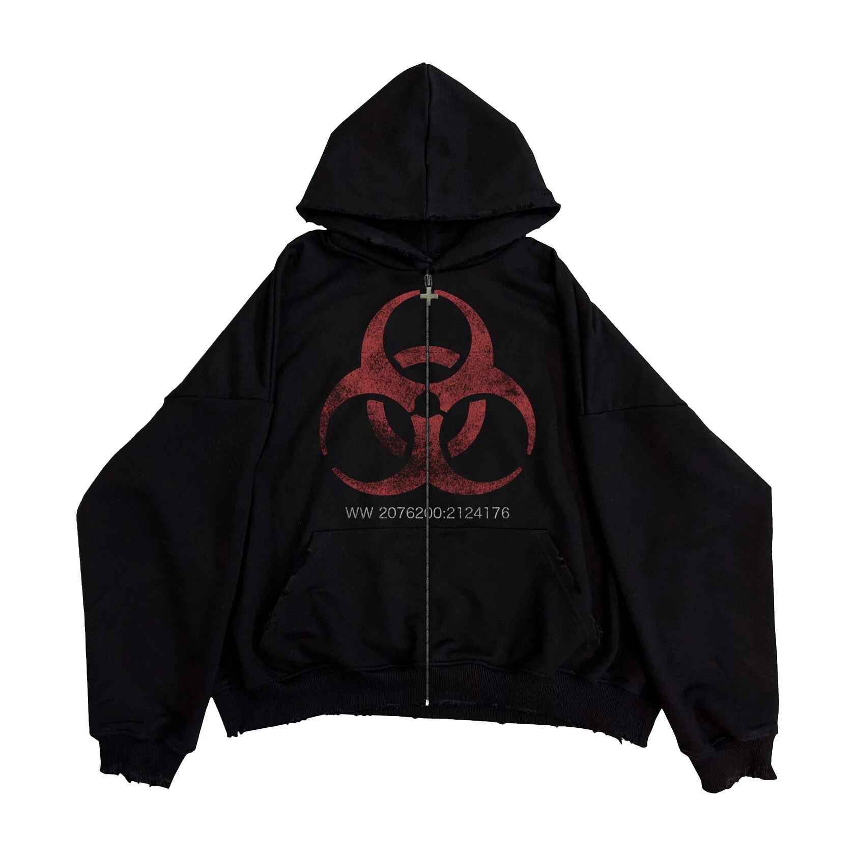 APOCALYPSE ZIP-HOODIE BLACK — фото 1