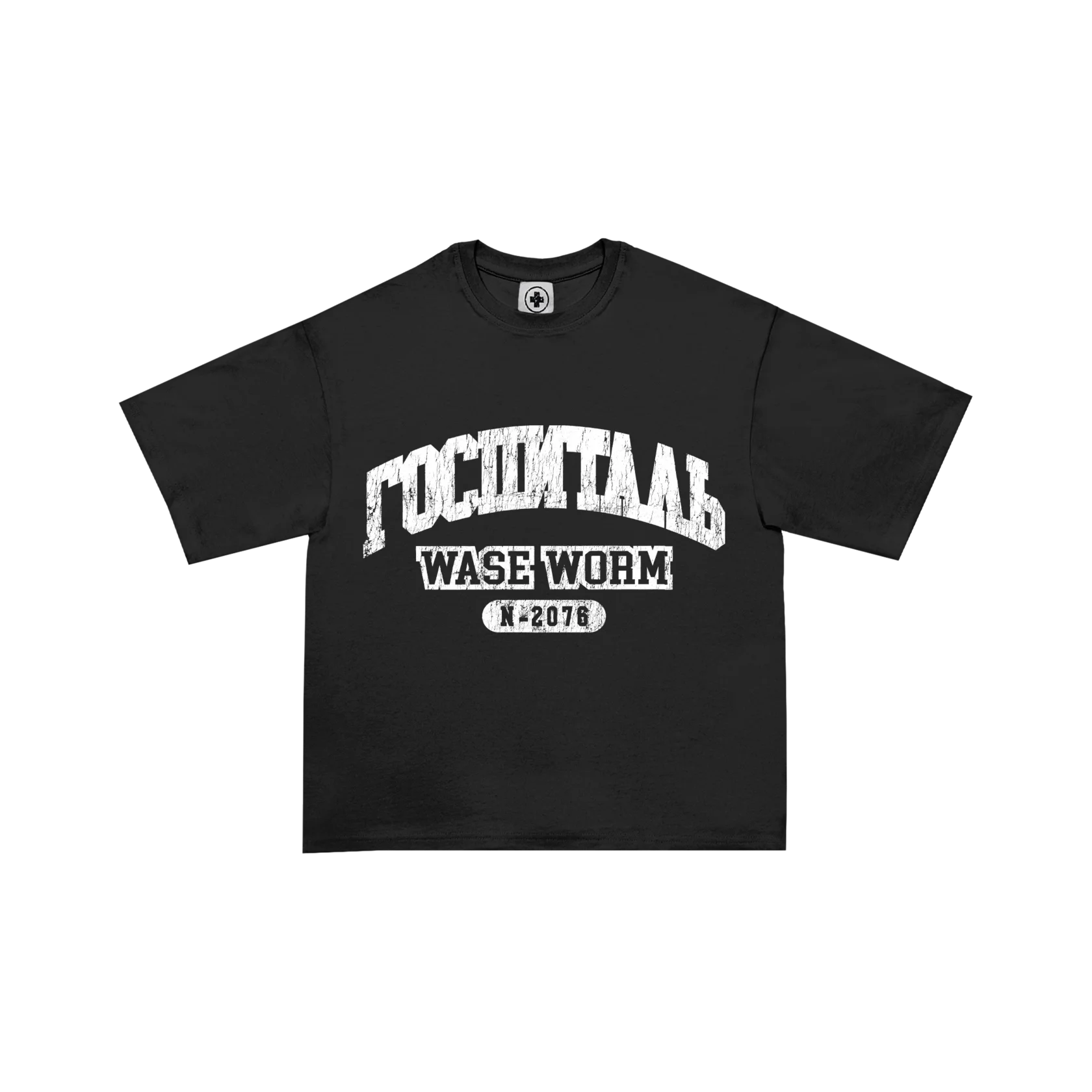 ГОСПИТАЛЬ T-SHIRT BLACK — фото 1