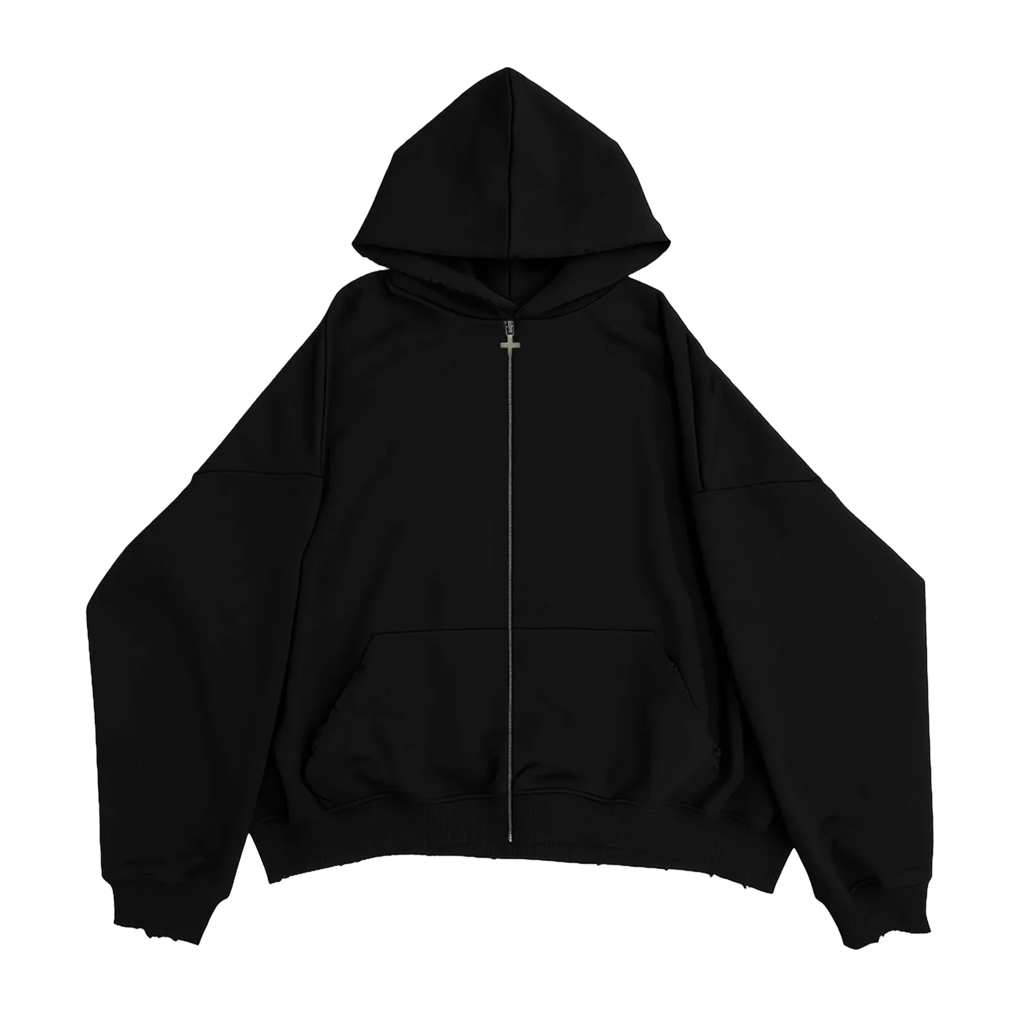 BASE ZIP-HOODIE BLACK — фото 1